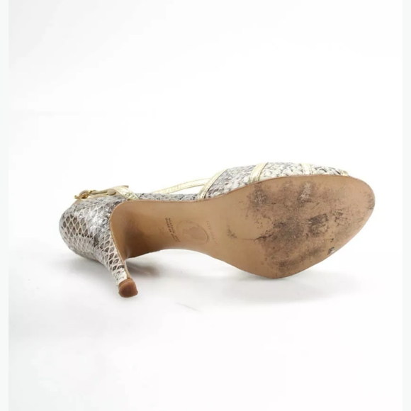 LULU GUINNESS HIGH HEEL SLINGBACK SANDALS BUCKLE 6 - Picture 5 of 5